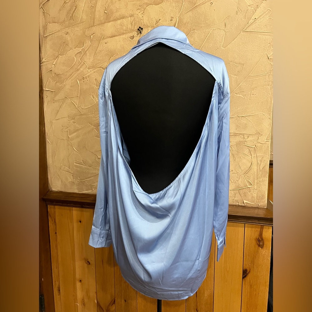BOUTIQUE CLOSEOUT! Peach Love Backless Top